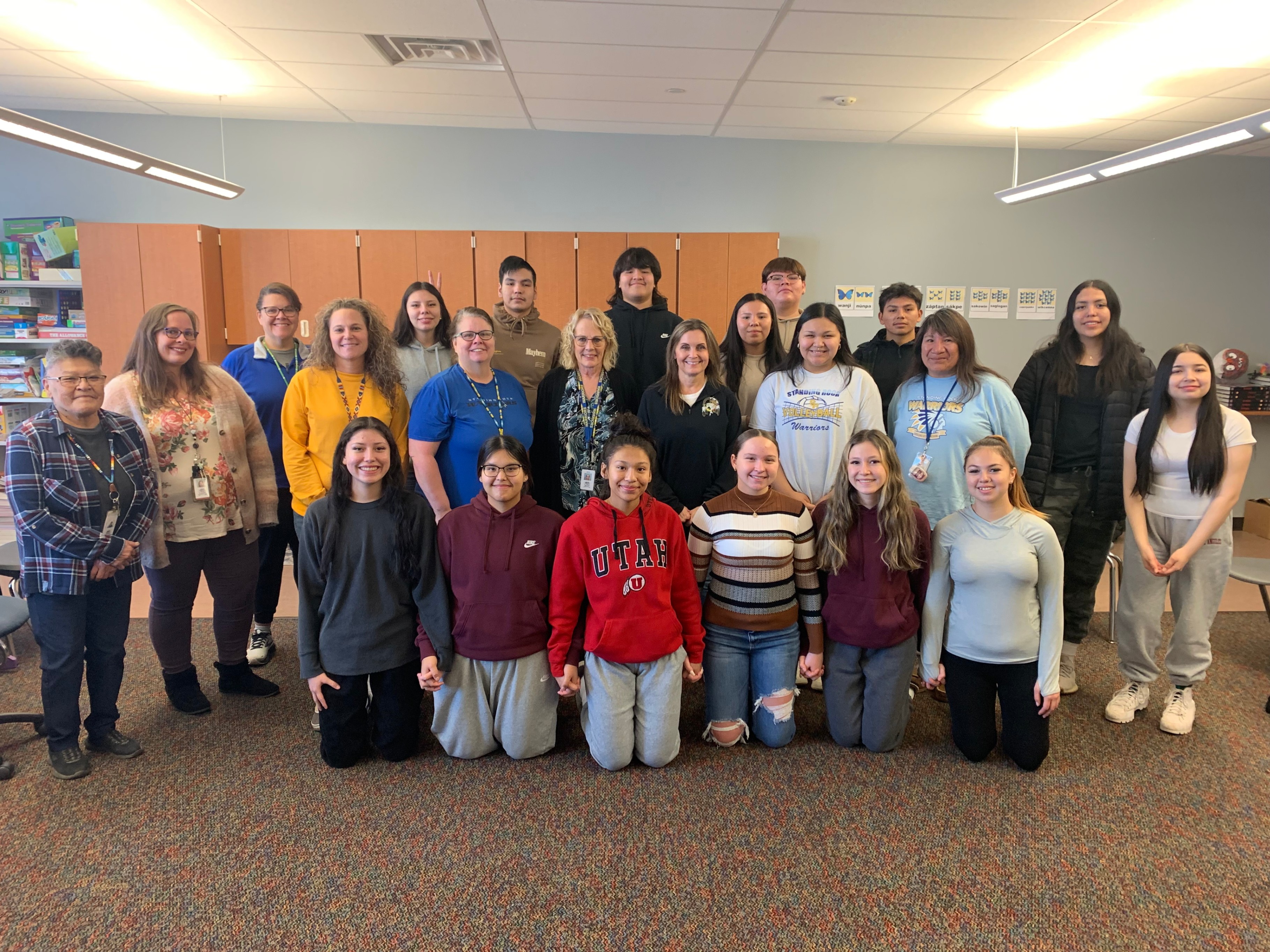 High School Students and Elementary Staff